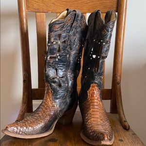 Corral Python Cowboy Boots